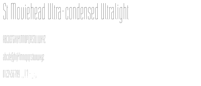 ST Moviehead Ultra-condensed UltraLight police